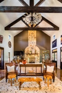 Klug Barn Great Room Fireplace Angle use for ads